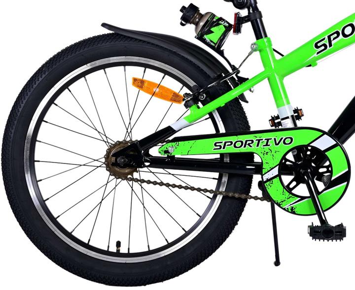 Image du produit Volare Sportivo Kinderfiets - Jongens - 20 inch - Groen - Twee handremmen (20")