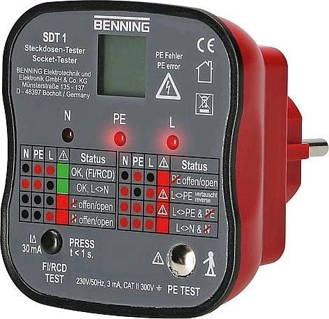 Productafbeelding Benning Socket tester (CAT III 300V)
