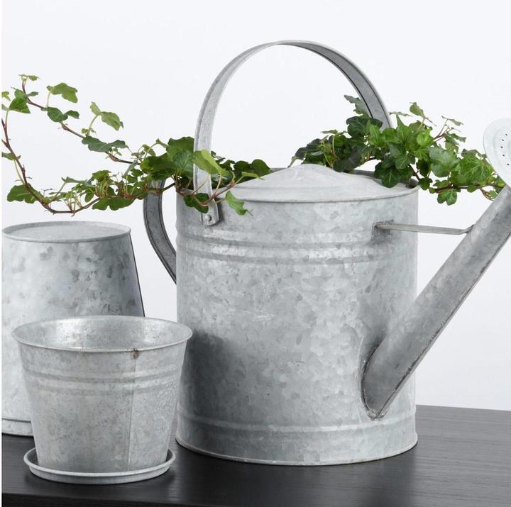 Produktbild Esschert Design Eimer 0,85 l Grau (12.40 x 12.40 x 11.70 cm)