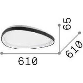 Thumbnail - Ideal lux, Wandleuchte + Deckenleuchte, GEMINI LED Deckenleuchte 29W ⌀610mm Messing warmweiss 328065 (3850 lm)