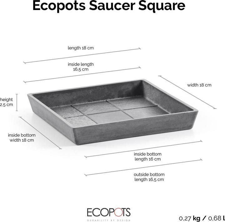 Produktbild Ecopots Saucer Rotterdam