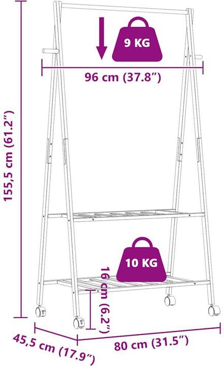 Image du produit vidaXL Kleiderständer