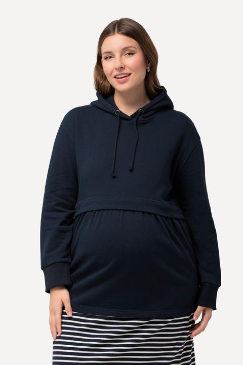 Produktbild Ulla Popken Bellieva Hoodie, GOTS, A-Line, Still-Funktion, Kapuze, Langarm (58)