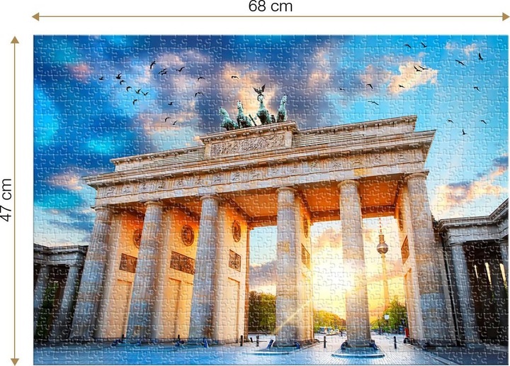 Productafbeelding D-Toys Puzzel 1000 stukjes - Brandenburger Tor, Berlijn, Duitsland (1000 onderdelen)