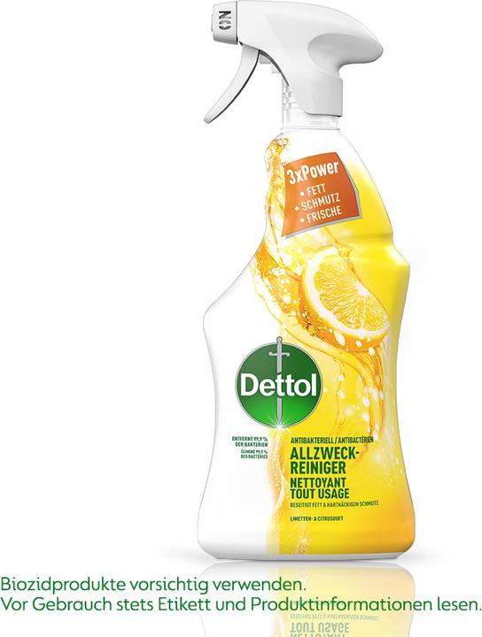 Image du produit Dettol Nettoyant tout usage avec senteur citron & citron vert