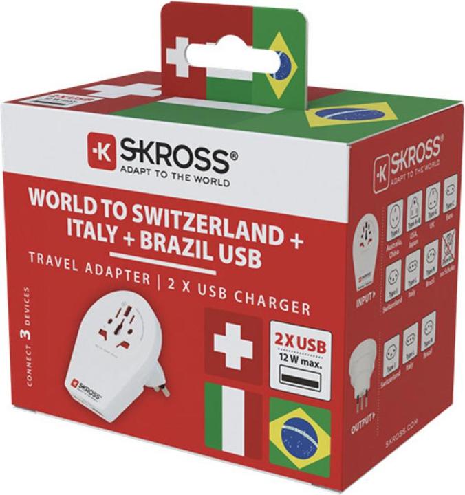 Produktbild Skross Country World to CH Italy Brazil