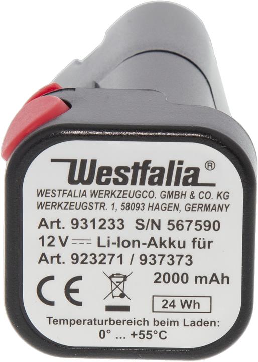 Actual product image Westfalia Replacement battery for battery grass and shrub shears 10.8 Volt Li-Ion (10.8 V)