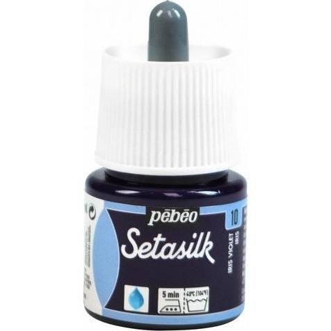 Pebeo, Künstlerfarbe + Bastelfarbe, Setasilk (Iris, 45 ml)
