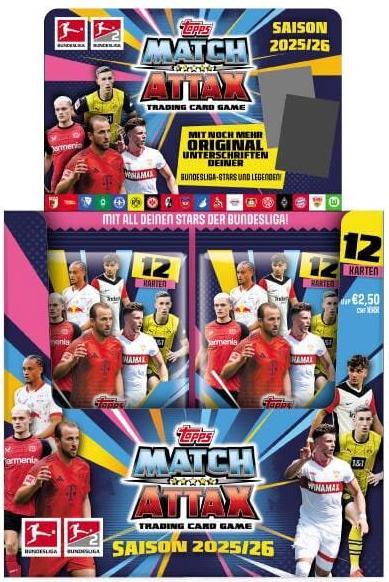 Topps/Merlin Bundesliga Match Attax Trading Cards 2025/26 Booster Display (36) (Englisch, Booster Display)