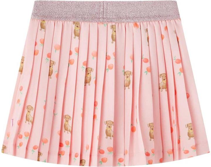 Image du produit VidaXL Jupe plissée pour enfants orange clair 116,Tissu extérieur : 100 (116)