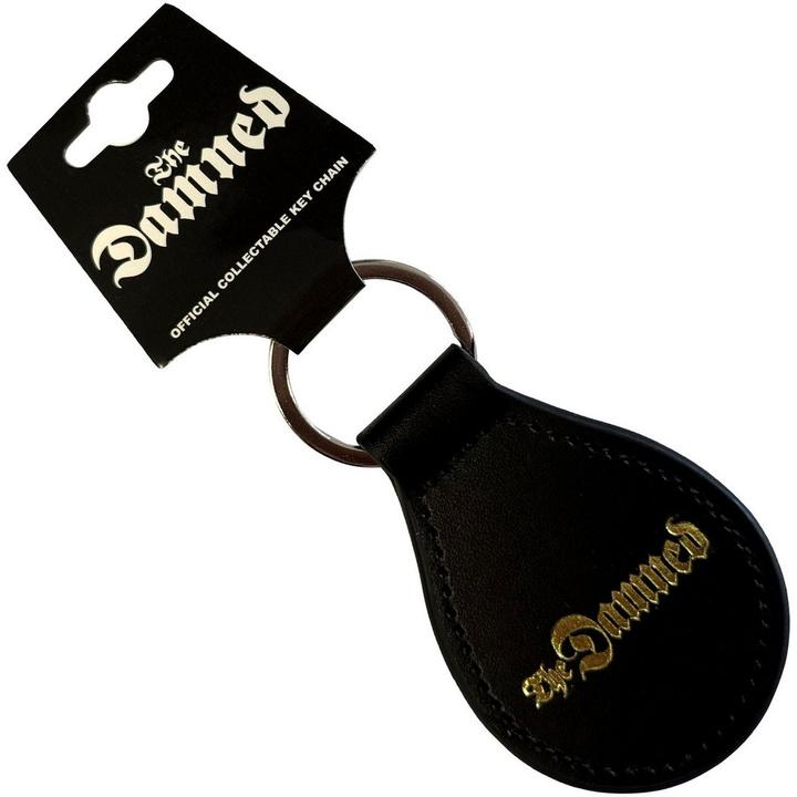 Actual product image Universal Textiles Gothic Leather Logo Keyring
