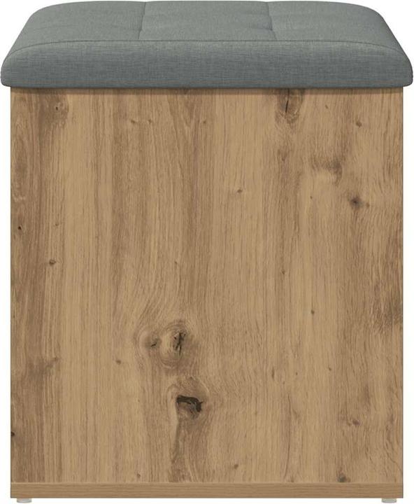 Immagine prodotto VidaXL Panca con portaoggetti Rovere Artigianale 62x42x45 cm Materiale in legno Panca per scarpe (42 cm)