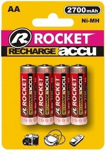 Rocket Accu 2700mAh AA battery, 4 pcs. (4 pcs., AA, 2700 mAh)
