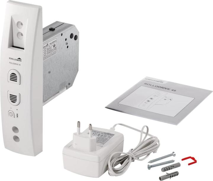 Image du produit Schellenberg 22638 RD45 Enrouleur de sangle électrique 23mm Force de traction (max.) 12kg Installation