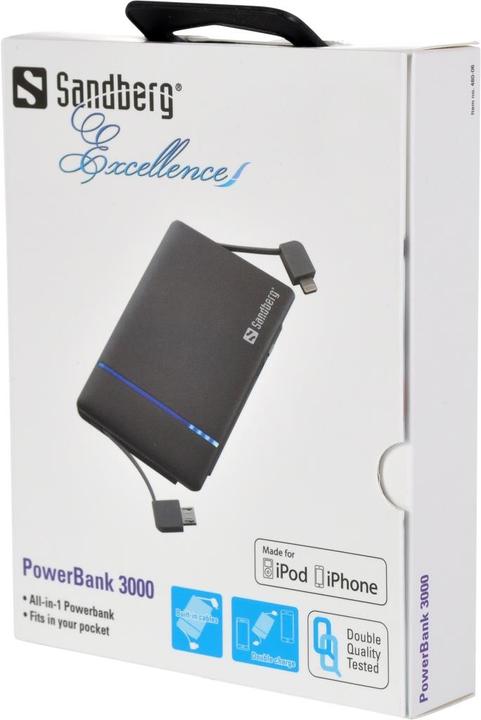 Actual product image Sandberg 480-06 (3000 mAh, 11.10 Wh)