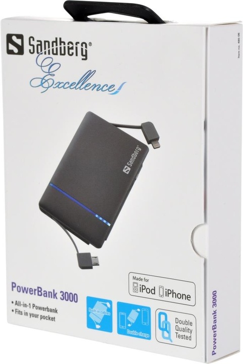 Actual product image Sandberg 480-06 (3000 mAh, 11.10 Wh)