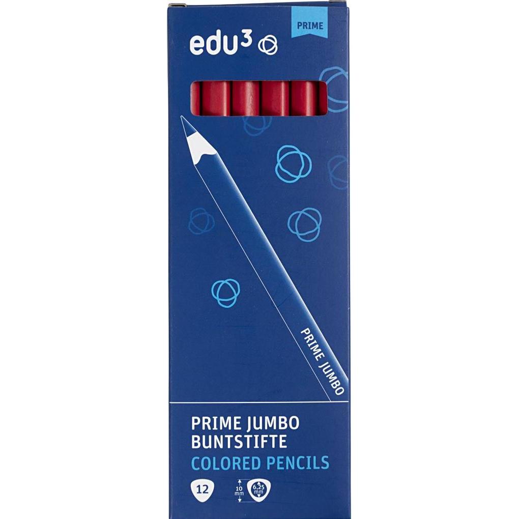 EDU3, Pastelli, edu Jumbo Coloured Pencils (12x)