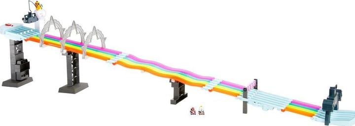Actual product image Hot Wheels Mario Kart Rainbow Race Set playset