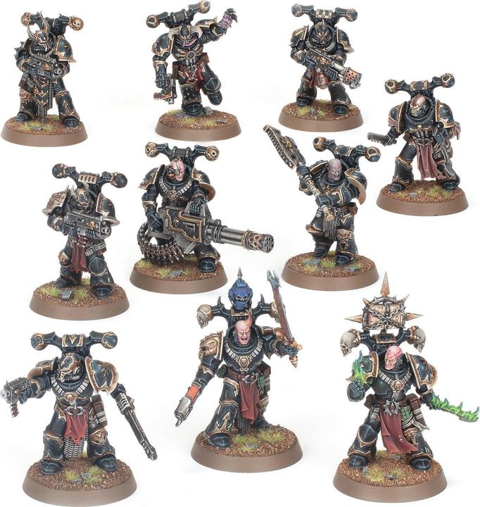 Produktbild Games Workshop Warhammer 40k - Space Marine du Chaos Squad / Legionnaires (2025) (Kunststoff)