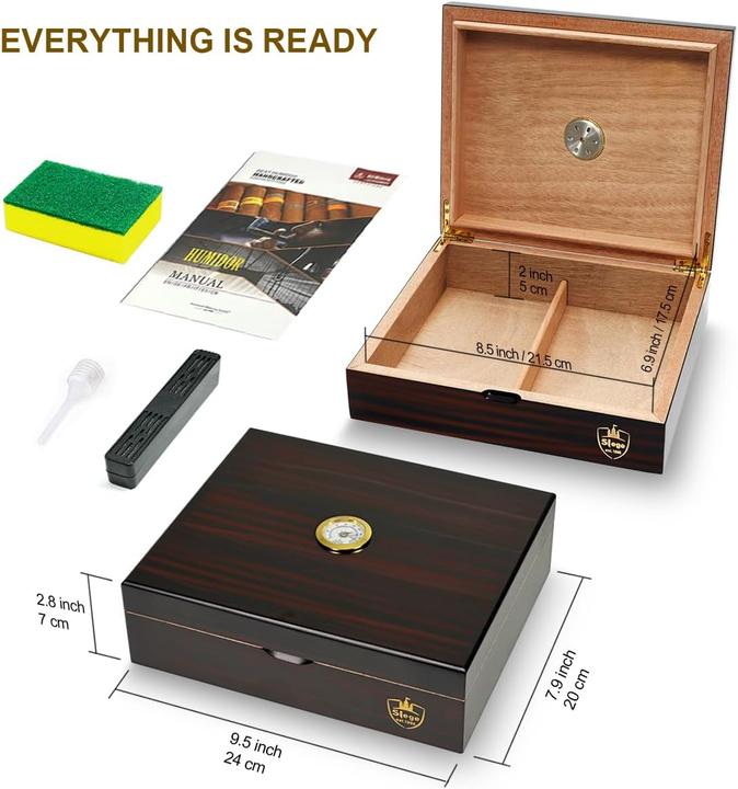 Immagine prodotto Slege Humidor mit Hygrometer (30)