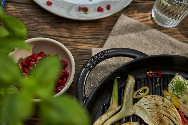Image du produit Staub Poêle à griller (26 cm, Poêle à grillades, Fonte)