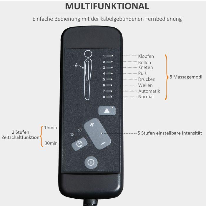 Immagine prodotto Swisshandel24 Poltrona massaggiante Poltrona relax Poltrona TV Poltrona reclinabile con schienale a 2 punti di