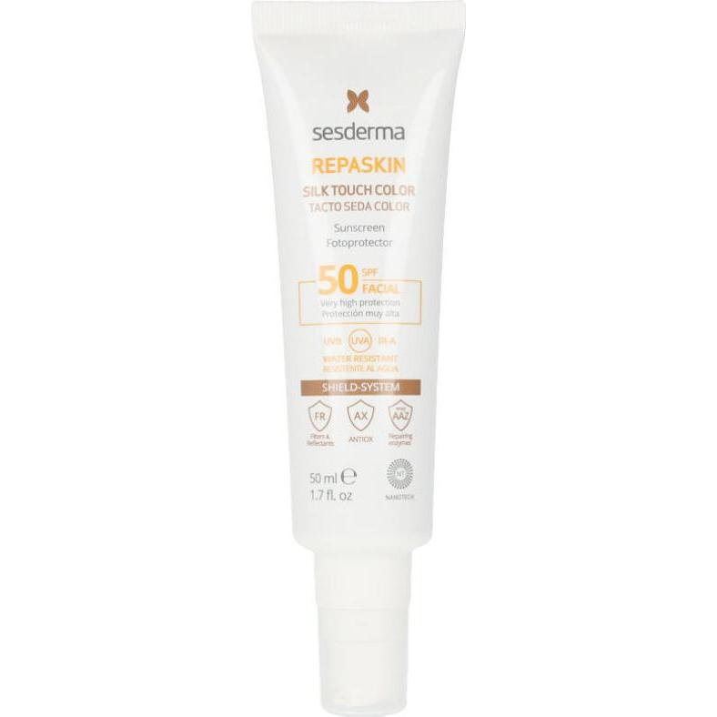 Sesderma, Sonnencreme, REPASKIN FACIAL SPF50 tacto seda con color 50 ml (Sonnenspray, SPF 50, 200 ml)