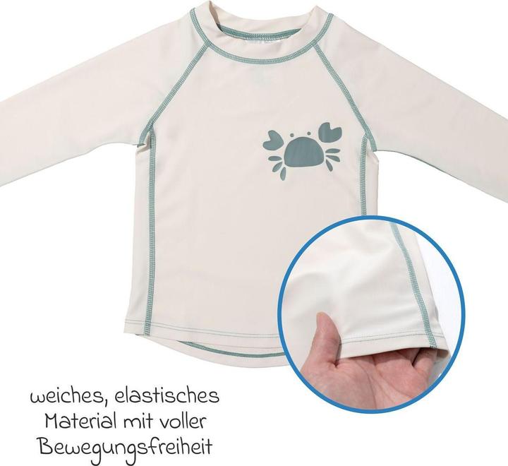 Produktbild La Loona LaLoona Baby-Bademode Bade-Shirt mit UV-Schutz - Krabbe - Offwhite (98)