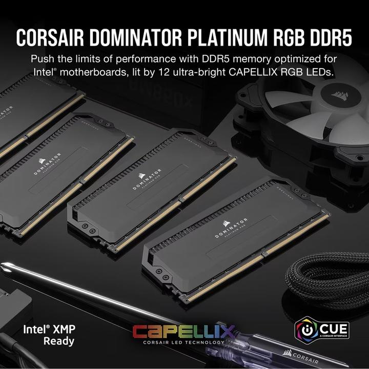 Produktbild Corsair D532GB 6000-36 Dominator Plat. gy K2 COR (2 x 16GB, 6000 MHz, DDR5-RAM, DIMM)