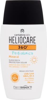 Actual product image Heliocare Children Ìs sunscreen for sensitive and atopic skin SPF 50+ 360Â° ( Mineral Sun Cream) (Sun cream face, SPF 50, 50 ml, 82 g)