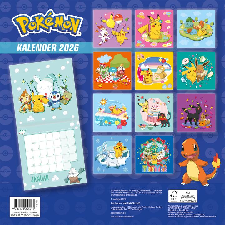 Actual product image Panini Pokémon: Kalender 2026