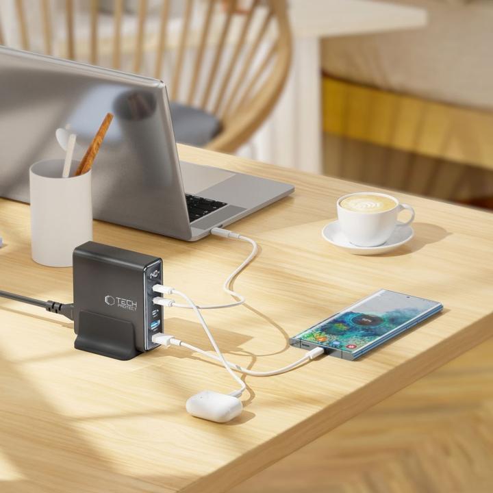 Actual product image Tech-Protect Gan Charger (140 W, 5 ports)