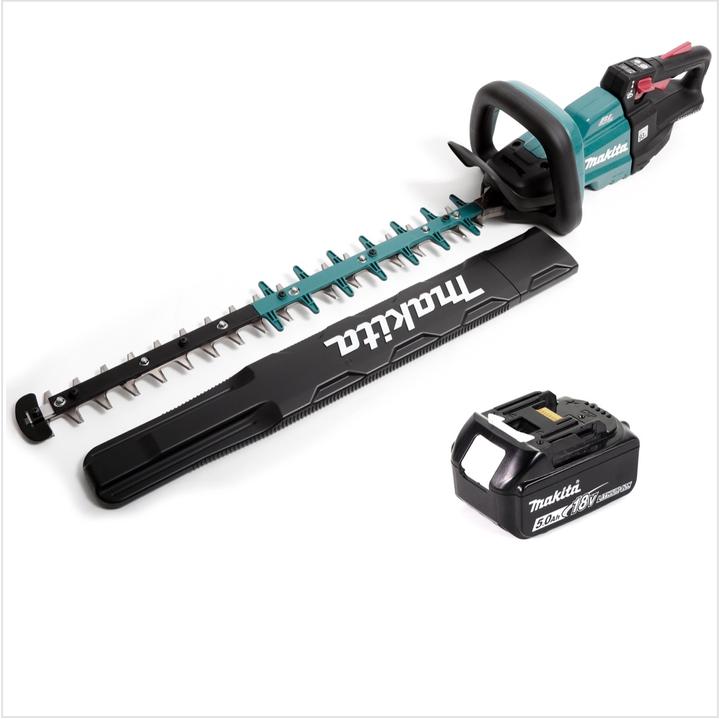 Produktbild Makita DUH 601 T1 Akku Heckenschere 18V 60cm Brushless + 1x Akku 5,0Ah - ohne Ladegerät (Akkubetrieb)