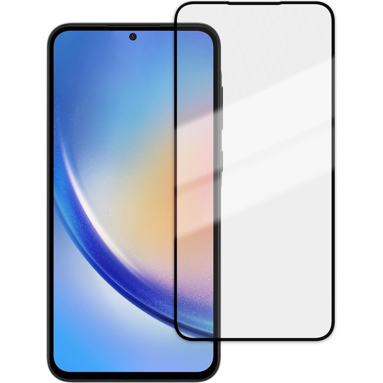 Vivanco 2.5D FullScreen Displayschutzglas fuer Samsung Galaxy A35 5G (1 Stück, Samsung Galaxy A34 5G), Smartphone Schutz...