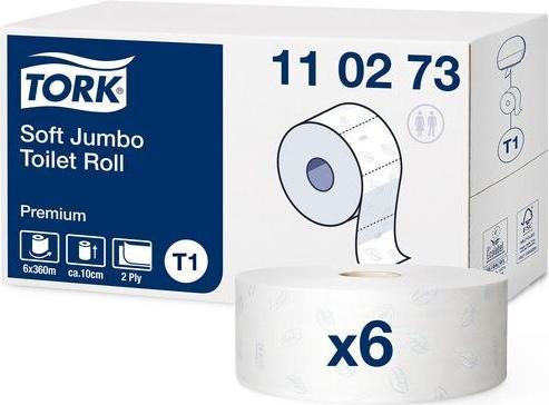 Productafbeelding Tork Toiletpapier Premium, Jumbo Rol (6 x)
