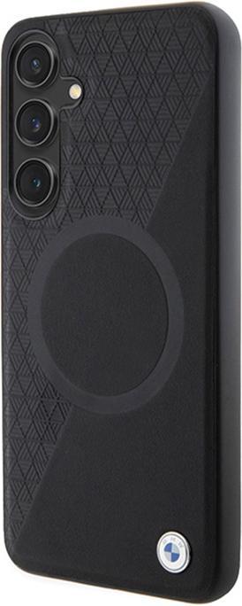 Produktbild BMW BMHMM23RTPK + S926 czarny/black hardcase Signature Leather Half Textured & Circle MagSafe (Samsung Galaxy S24+)