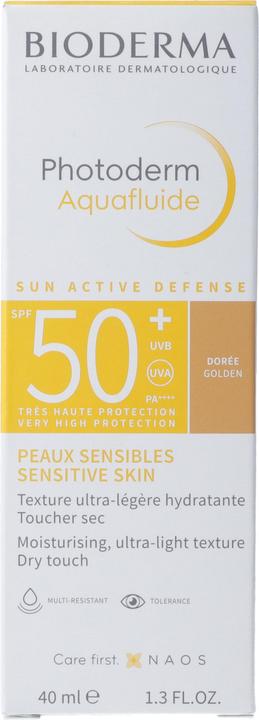 Actual product image Bioderma Photoderm Aquafluid SPF50+ (Sun cream face, Suntan cream, SPF 50+, 40 ml)