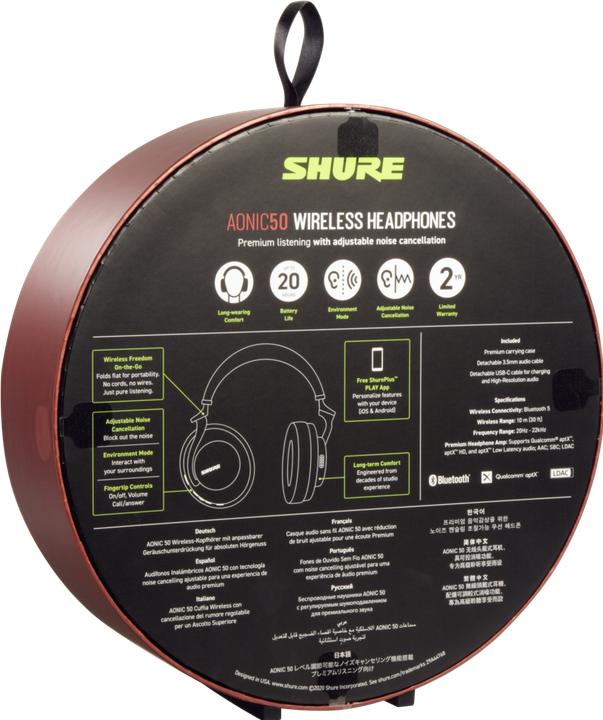 Image du produit Shure Aonic 50 (ANC, 20 h, Sans fil)