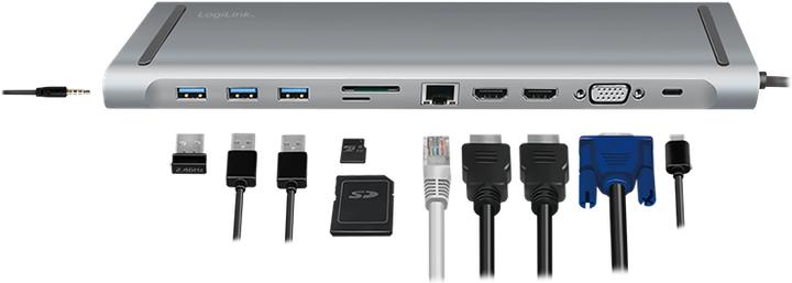 Produktbild LogiLink UA0373 (USB-C, 3 Ports)