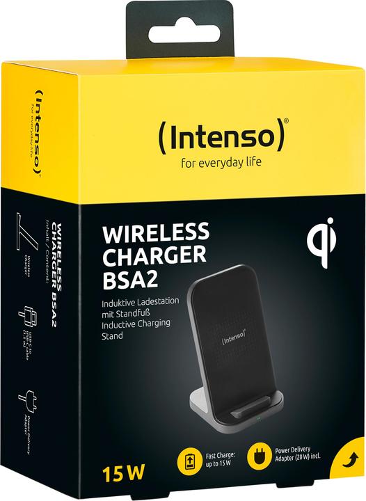 Actual product image Intenso Wireless Charger BSA2 Charger black (15 W)