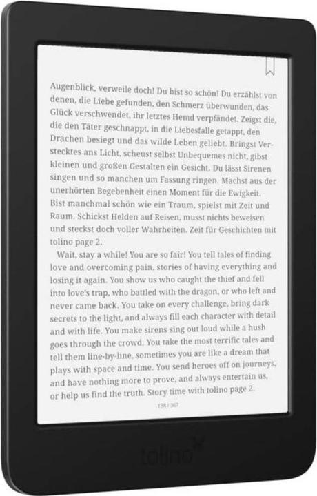 Produktbild tolino page 2 (6", 8 GB, Black)