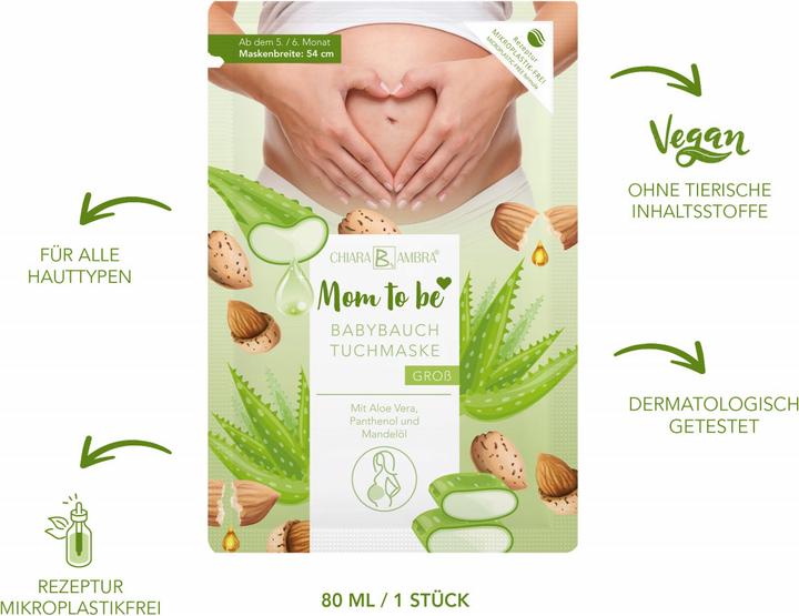 Produktbild Chiara Ambra Babybauch Tuchmaske (80 ml)