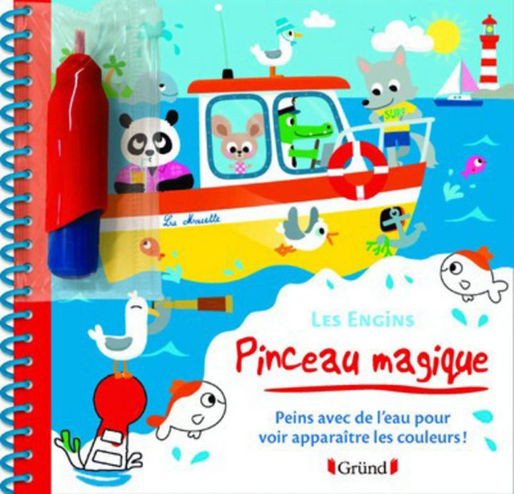 Immagine prodotto Gründ éditions Pinceau magique : les engins (Francese, Deheeger Jean-Sébastien, 2017)