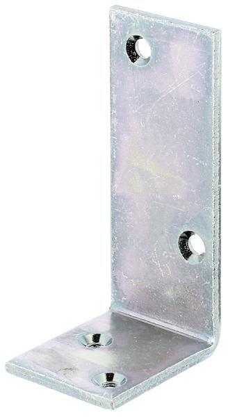 Image du produit GAH Equerre de poutre L100x50 mmmm Largeur 40 mm à ailes inégales Acier brut électrozingué jaune (Angle de rayonnement, 20 pcs)