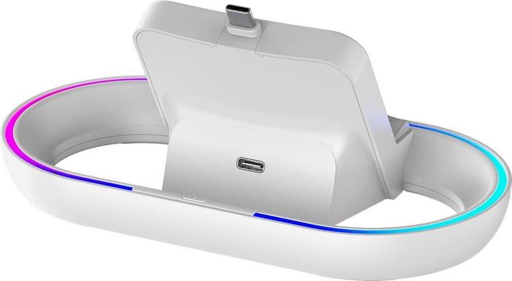 Actual product image - iPega P5P02 Charger Dock with RGB for Playstation Portal Remote Player White (Playstation Classic)