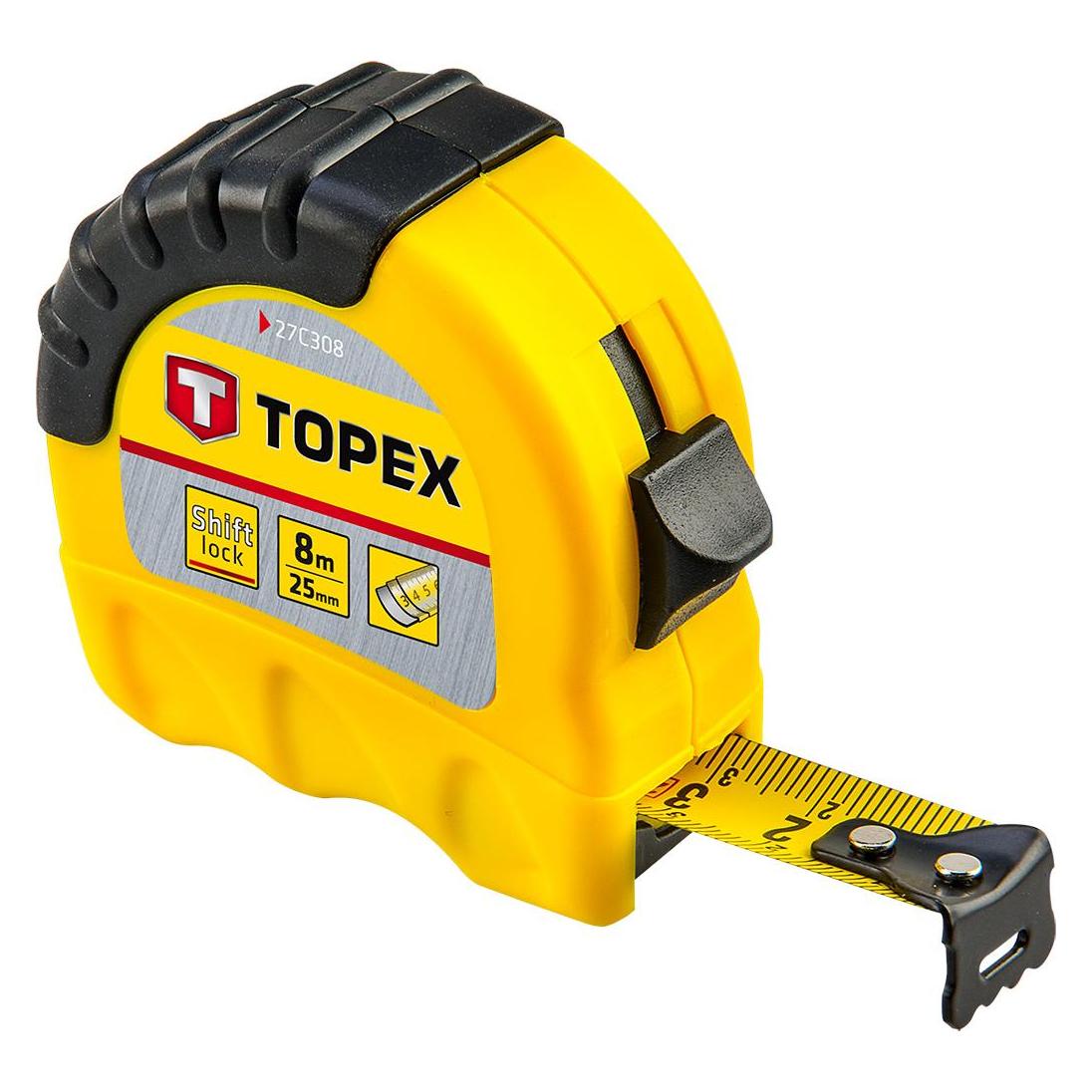 Topex, Lengte Meetinstrument, Shiftlock Matavimo Juosta 8m - 27C308