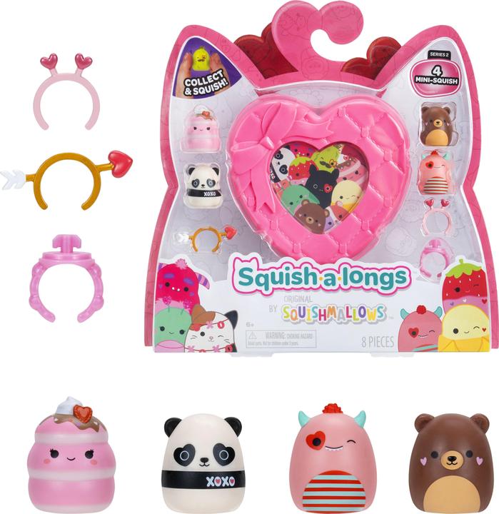 Produktbild Jazwares Squish-a-longs Love 4 Pack - Style 3