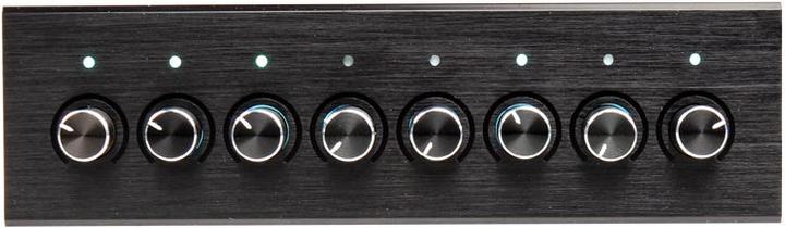 Actual product image Lamptron FC8 Fan Controller 8 Channel 5.25 Inch - Black (8 Fan)