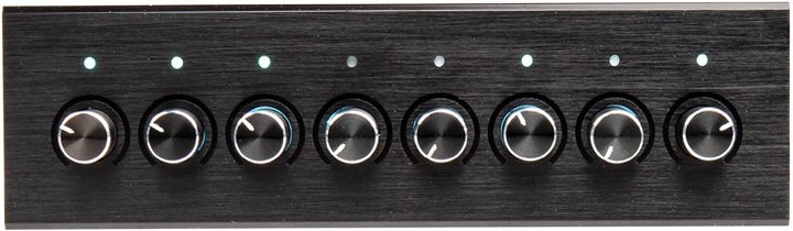 Actual product image Lamptron FC8 Fan Controller 8 Channel 5.25 Inch - Black (8 Fan)