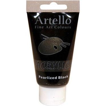 Winsor & Newton, Künstlerfarbe + Bastelfarbe, Artello acrylic 75ml Pearlized Black (Pearlized Black, 75 ml)